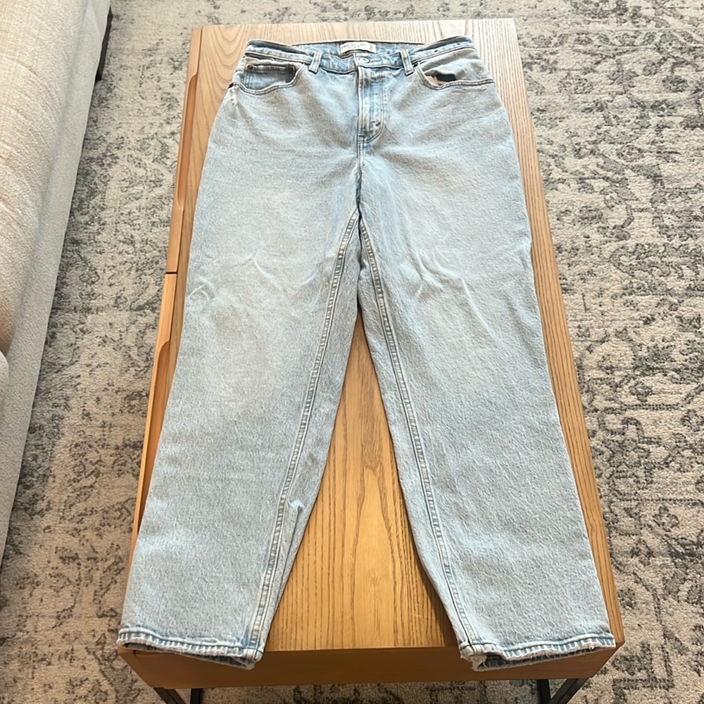 Abercrombie curve love straight leg jeans size 10 short